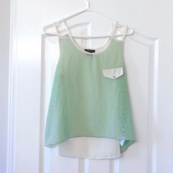 Mint Colour Sleeveless Blouse (Medium) Summer Blouse - Picture 1 of 4